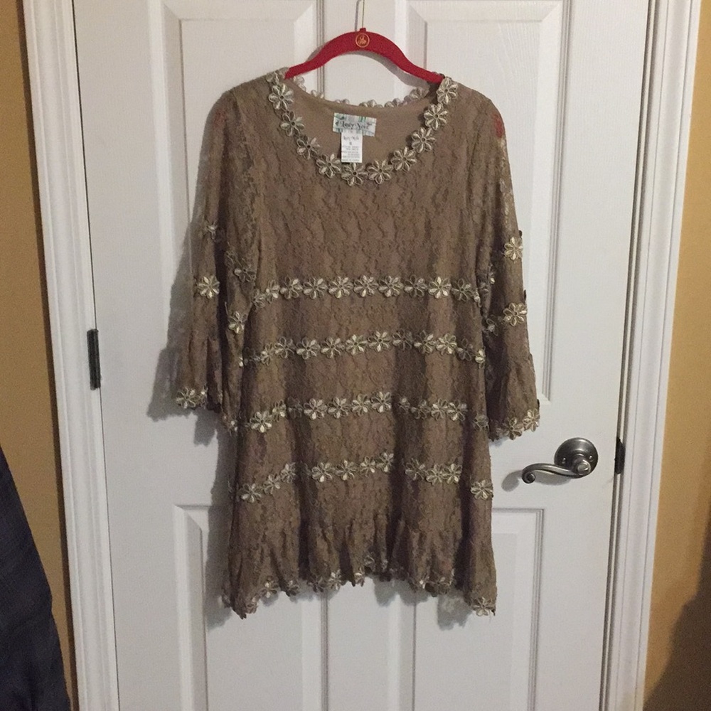 Half bell sleeve dress